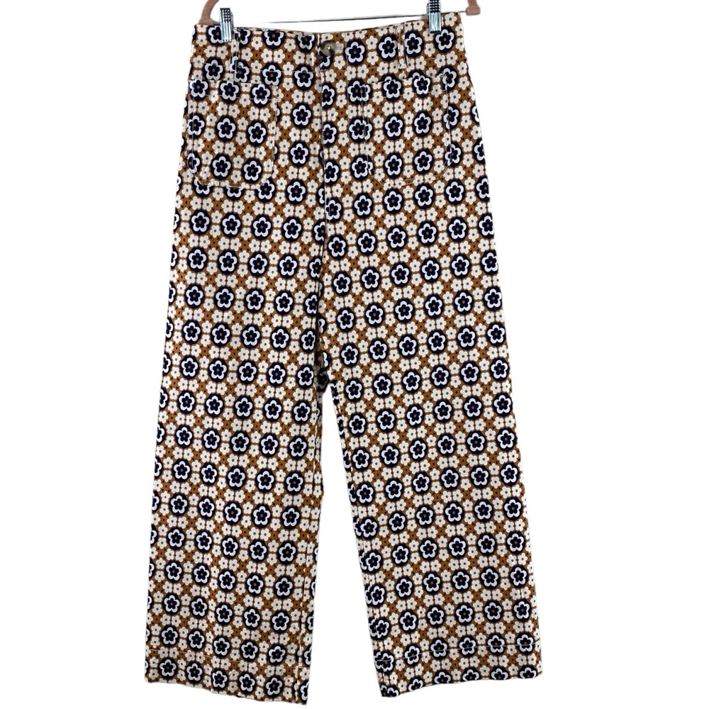 Anthropologie Maeve Colette Floral Patterned Pants